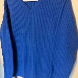 Kim Rogers Women's Blue V-Neck Sweater